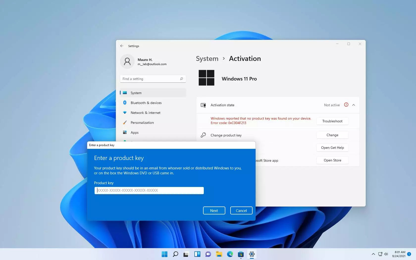 Windows 11 Activation