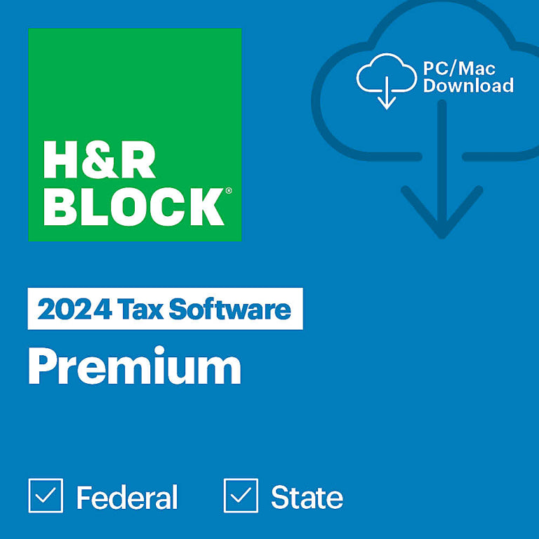 H&R Block Tax Software Premium 2024 Win/Mac Download