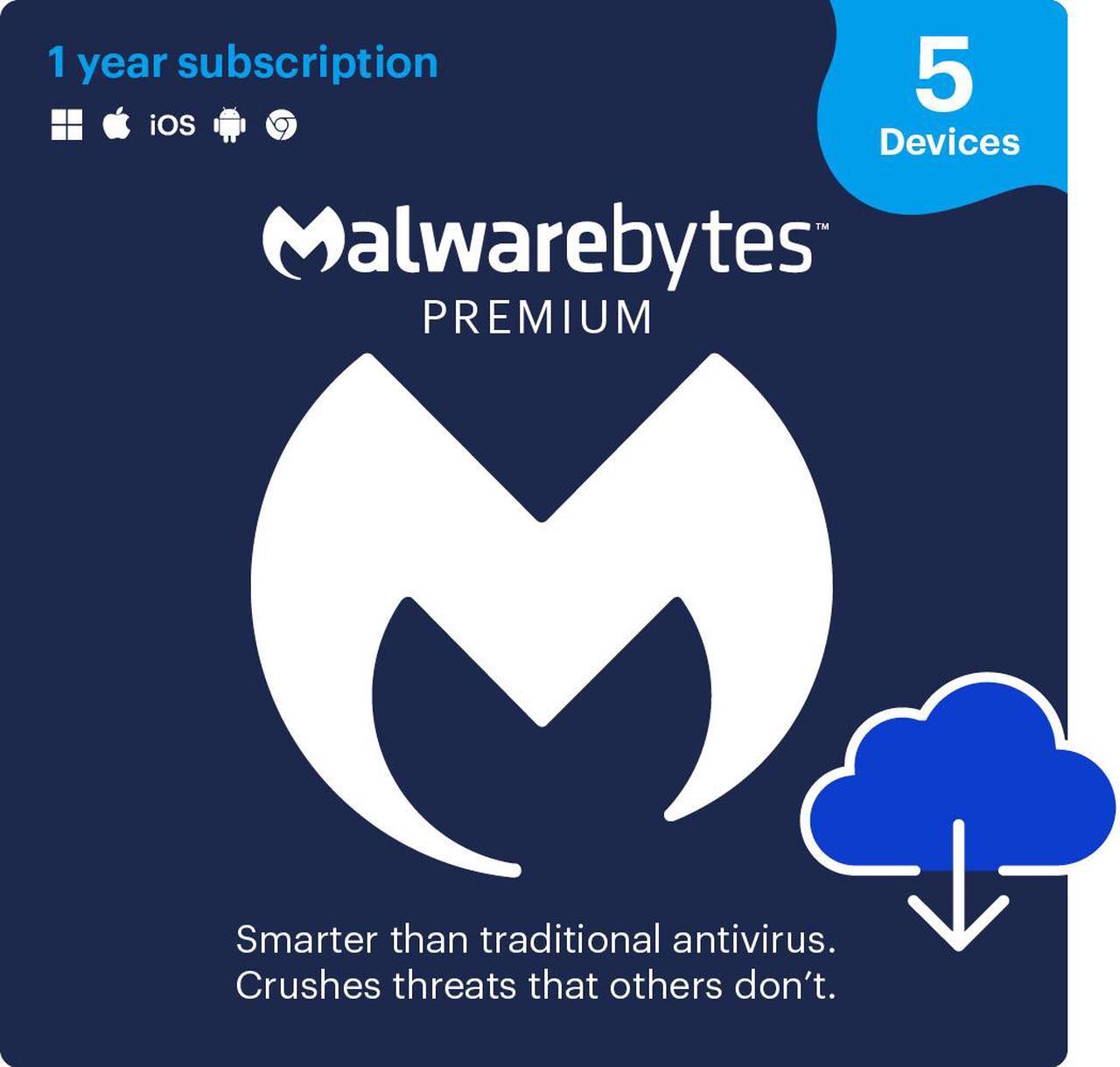 Malwarebytes Premium - 5 -Device / 1 Year - Download