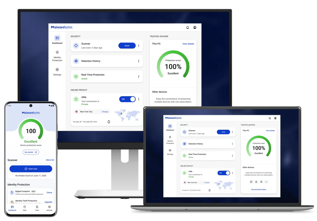 Malwarebytes: All-in-One Protection — Antivirus, VPN & Scam Guard