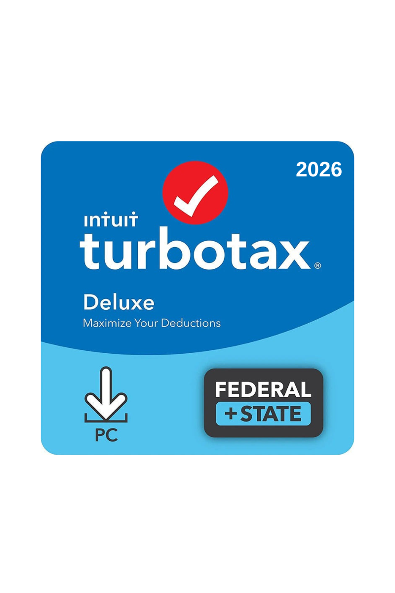 TurboTax Deluxe 2026 Download Tax Software - Federal + State Tax Return
