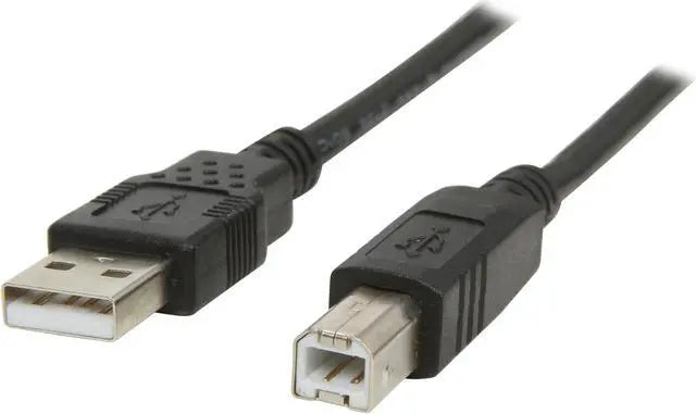 16ft black USB 2.0 A to B printer cable