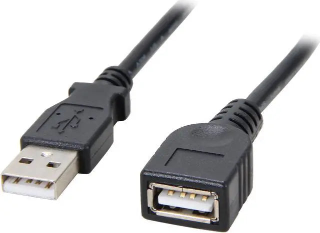 6ft black USB 2.0 A to A extension cable