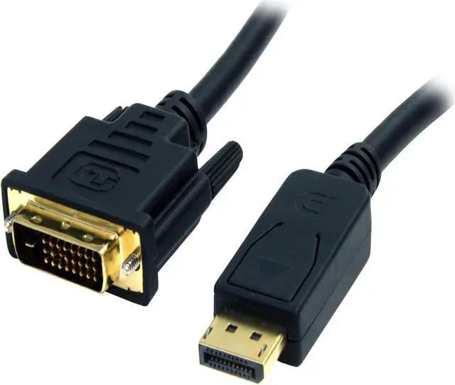 6ft DisplayPort to DVI cable, black