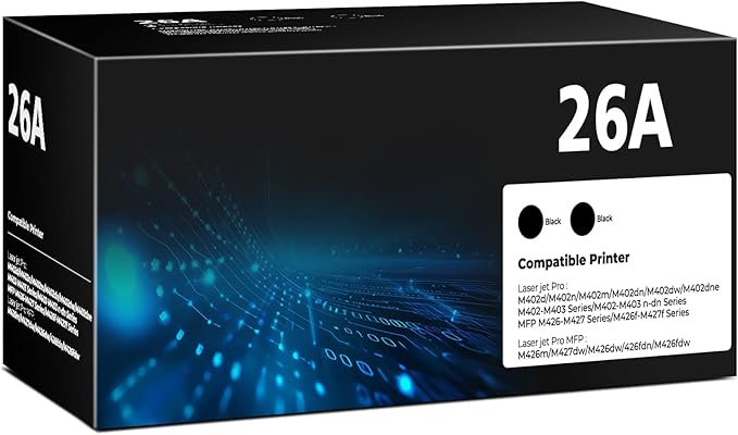 HP26A 26X Black Toner Cartridge Replacement