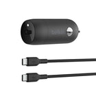 Belkin 30W USB-C Car Charger + USB-C Cable | Fast Charging Bundle