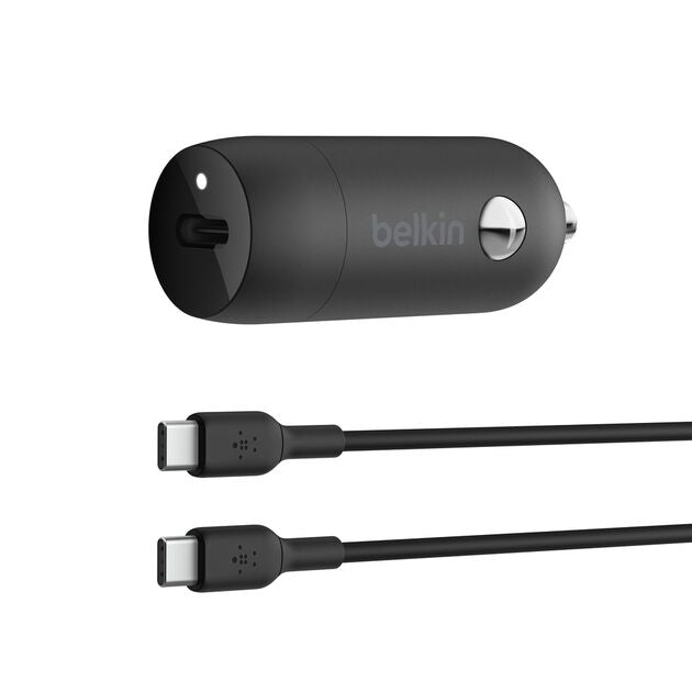 Belkin 30W USB-C Car Charger bundled with USB-C to USB-C cable