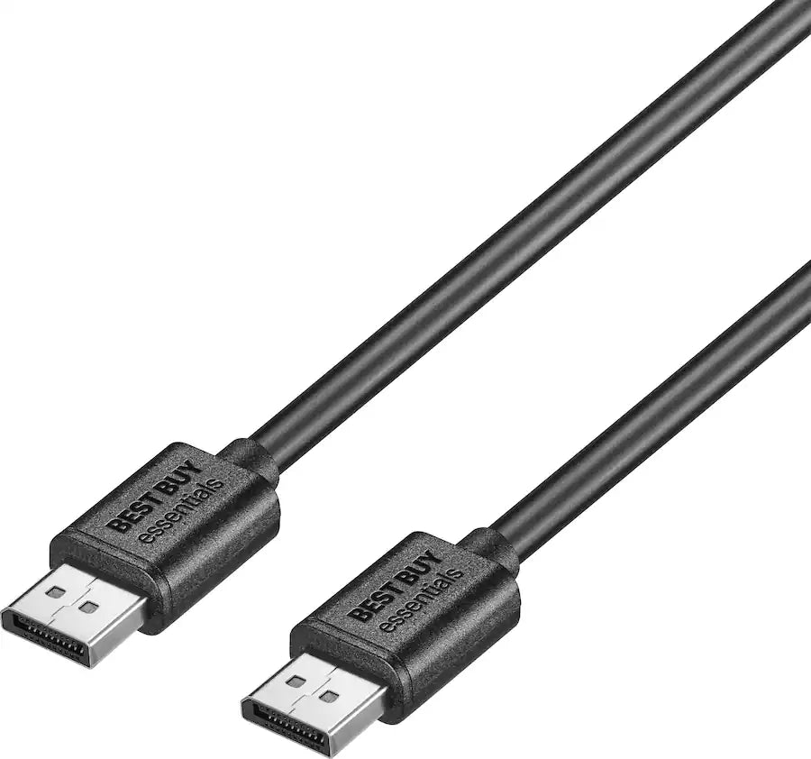 6 foot DisplayPort male to male cable, black