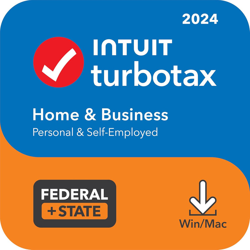 TurboTax Home and Business 2024 Download Tax Software, Federal & State Tax Return [PC/Mac Download]