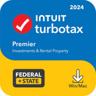 TurboTax Premier 2024 Download Tax Software, Federal & State Tax Return [PC/Mac Download]