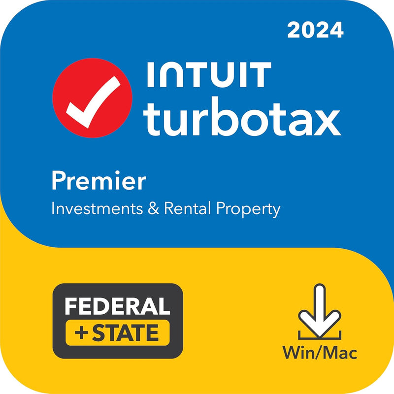 TurboTax Premier 2024 Download Tax Software, Federal & State Tax Return [PC/Mac Download]