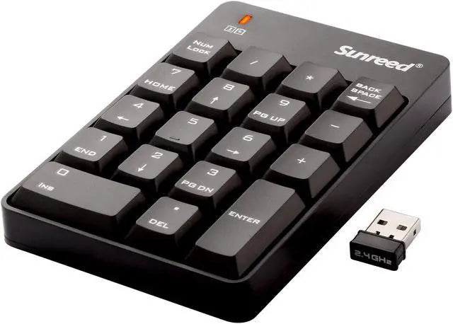 Wireless USB numeric keypad with 18 keys