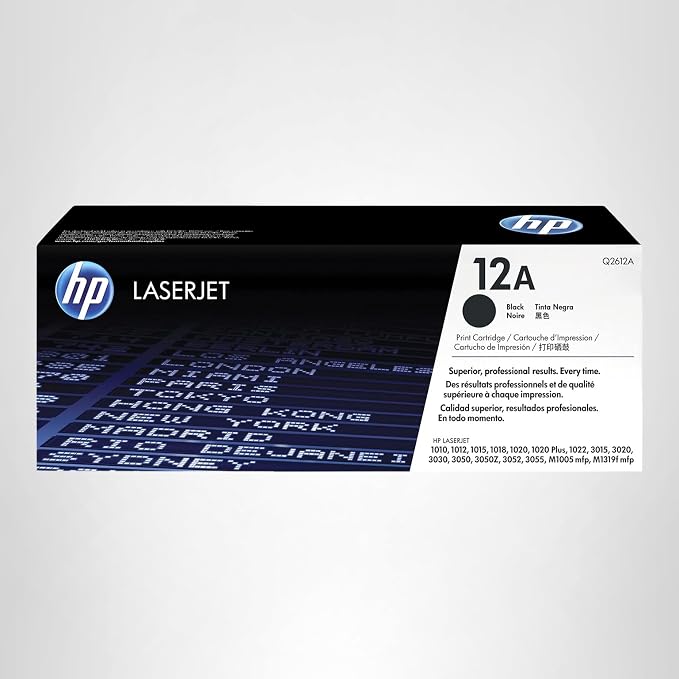 HP 12A Black Original LaserJet Toner Cartridge