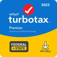 Turbotax Premier 2022 Download + State Tax Software [PC/MAC Download] Intuit