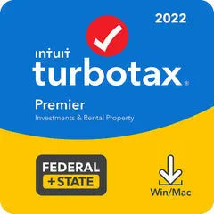 Turbotax Premier 2022 Download [Old Version] + State Tax Software [PC/MAC Download]