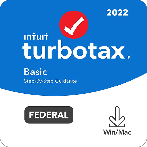 TURBOTAX BASIC 2022 TAX SOFTWARE, FEDERAL RETURNS ONLY [MAC/PC - DOWNLOAD] Intuit