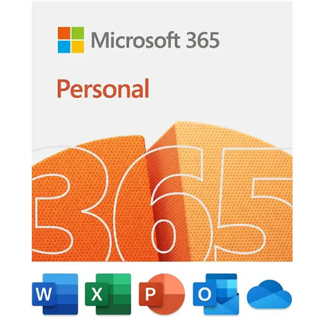 Microsoft 365 Personal (1 PC or Mac License / 12-Month Subscription / Retail Box Microsoft