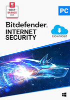 Bitdefender Internet Security for PC - 3 Device, 2 Year Subscription - Activation Code by email