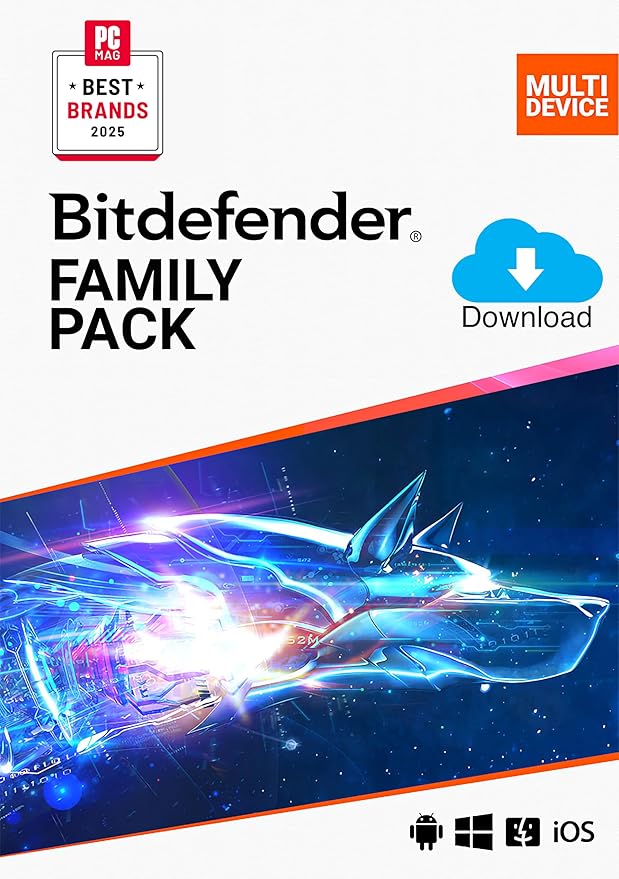 Bitdefender Family Pack for 15 Devices 2-Year, Windows/Mac/Android/iOS, Download