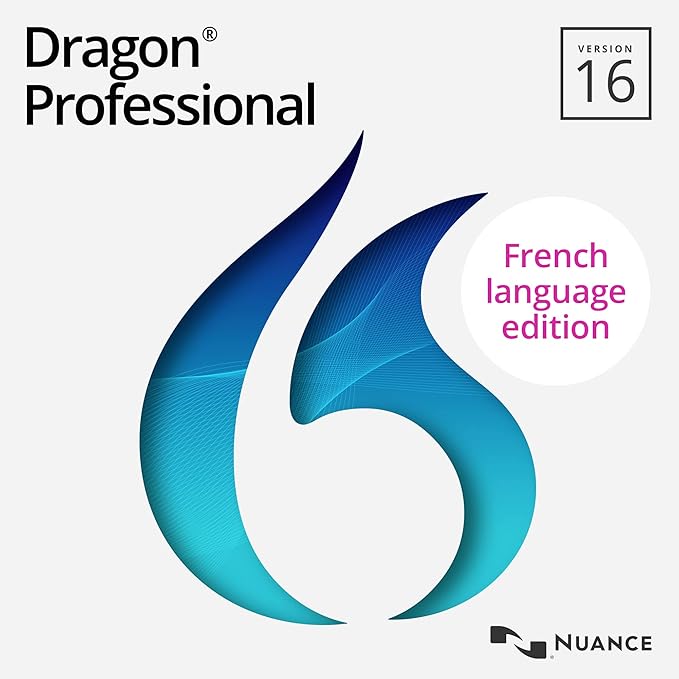 Software de dictado y reconocimiento de voz Dragon Professional 16, en francés [Descarga para PC] 