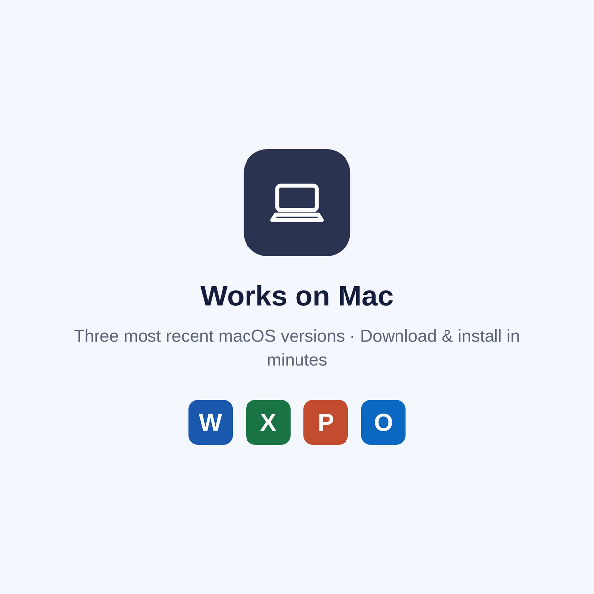 Office Home & Business 2024 compatibility — works on Mac (three most recent macOS versions)