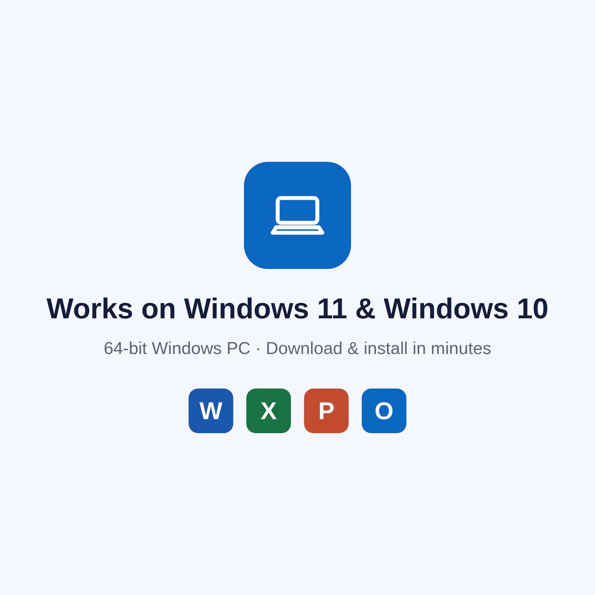 Office Home & Business 2024 compatibility — works on Windows 11 and Windows 10