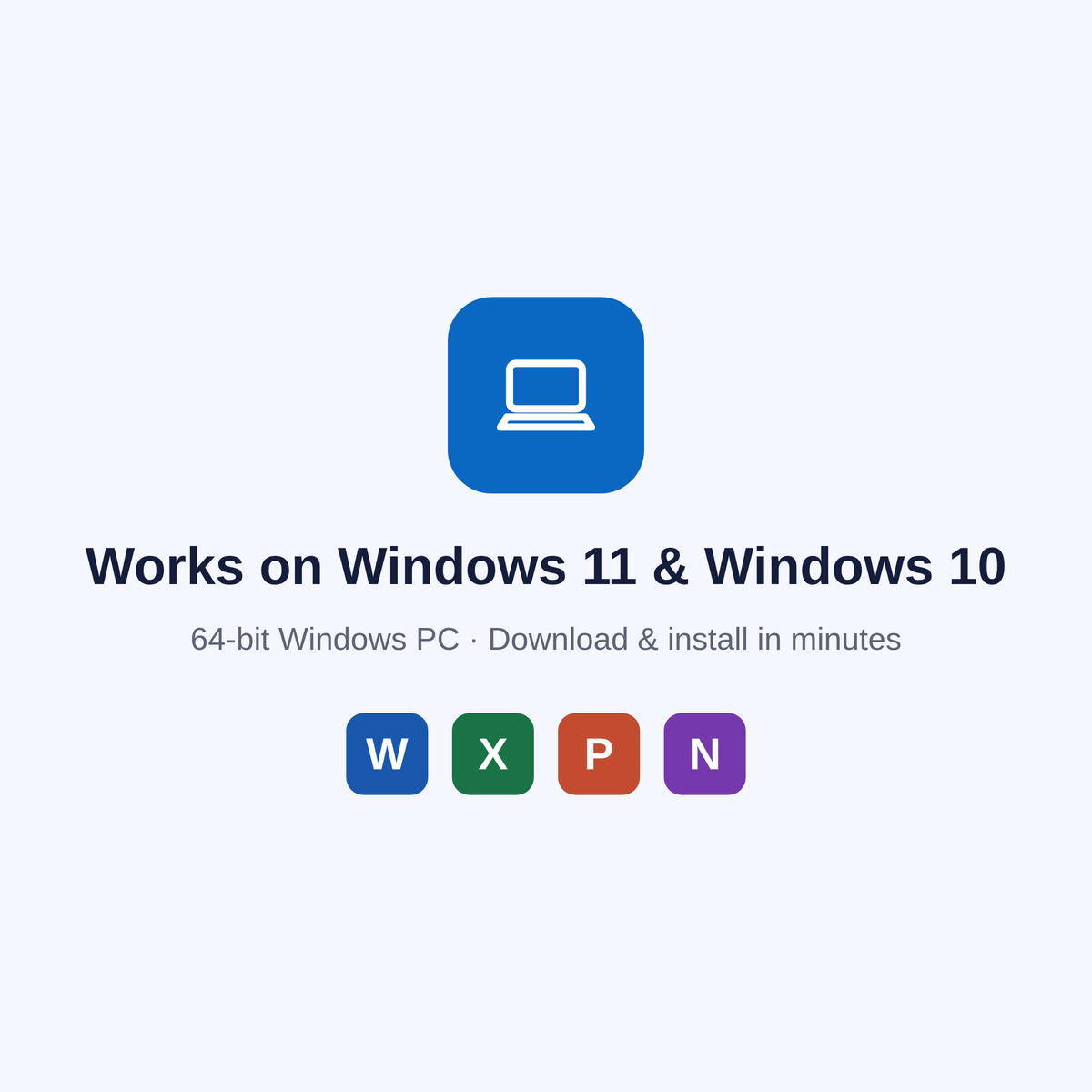 Office Home 2024 compatibility — works on Windows 11 and Windows 10