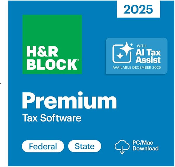 H&R Block Tax Software Premium 2025 Win/Mac Download