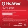 McAfee LiveSafe Antivirus & Internet Security Software - Unlimited Devices, 1-Year Subscription