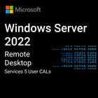 CAL de Escritorio remoto para 5 usuarios de Microsoft Windows Server 2022