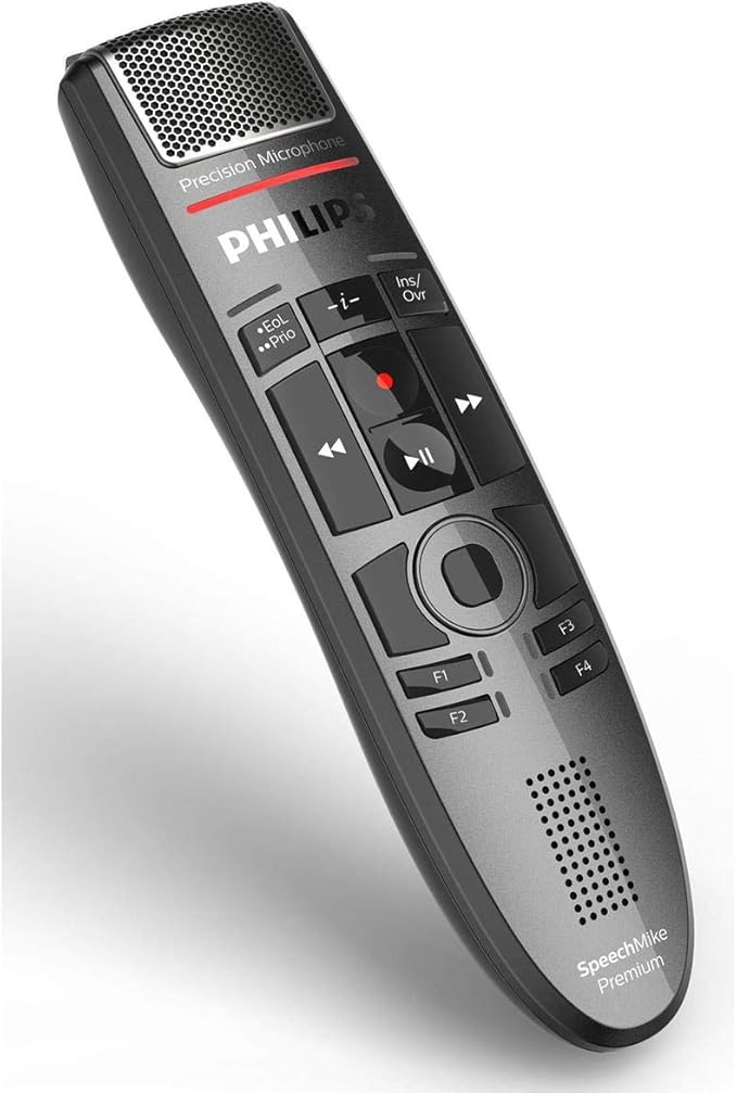 PHILIPS SMP3700 SpeechMike USB Microphone - Push Button Operation. PowerMic Replacement