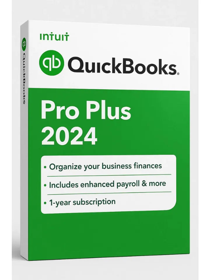 QuickBooks Desktop Pro Plus 2024 (1 User/1 Year Subscription)