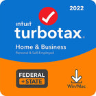 Turbotax 2022 Home and Business Download [Old Version] + State 2022 [PC/Mac Download]