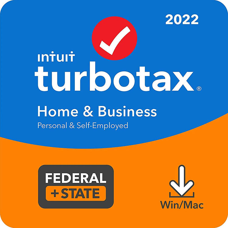 Turbotax 2022 Home and Business Download [Old Version] + State 2022 [PC/Mac Download]