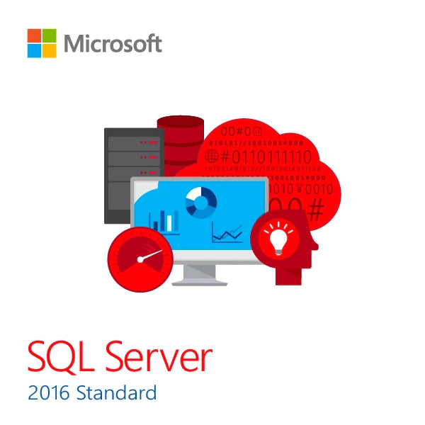 Microsoft SQL Server 2016 Standard and 10 User CALs