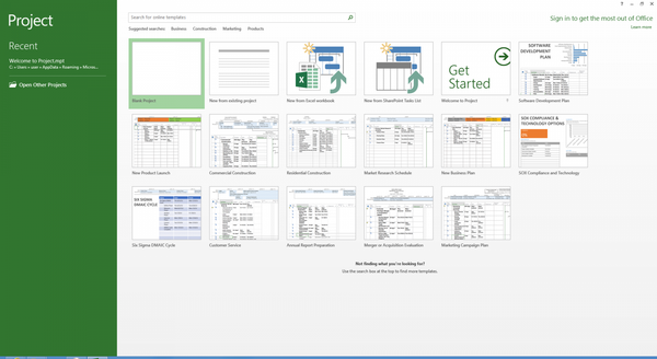 Microsoft Project 2013 Standard